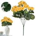thumbnail image 2 of Artificial Geranium Plant, Binkne Realistic Silk Flowers for Outside Uv Resistant Faux Geraniums Flowers for Indoor Outdoor Home Garden Decoration, 2 of 7