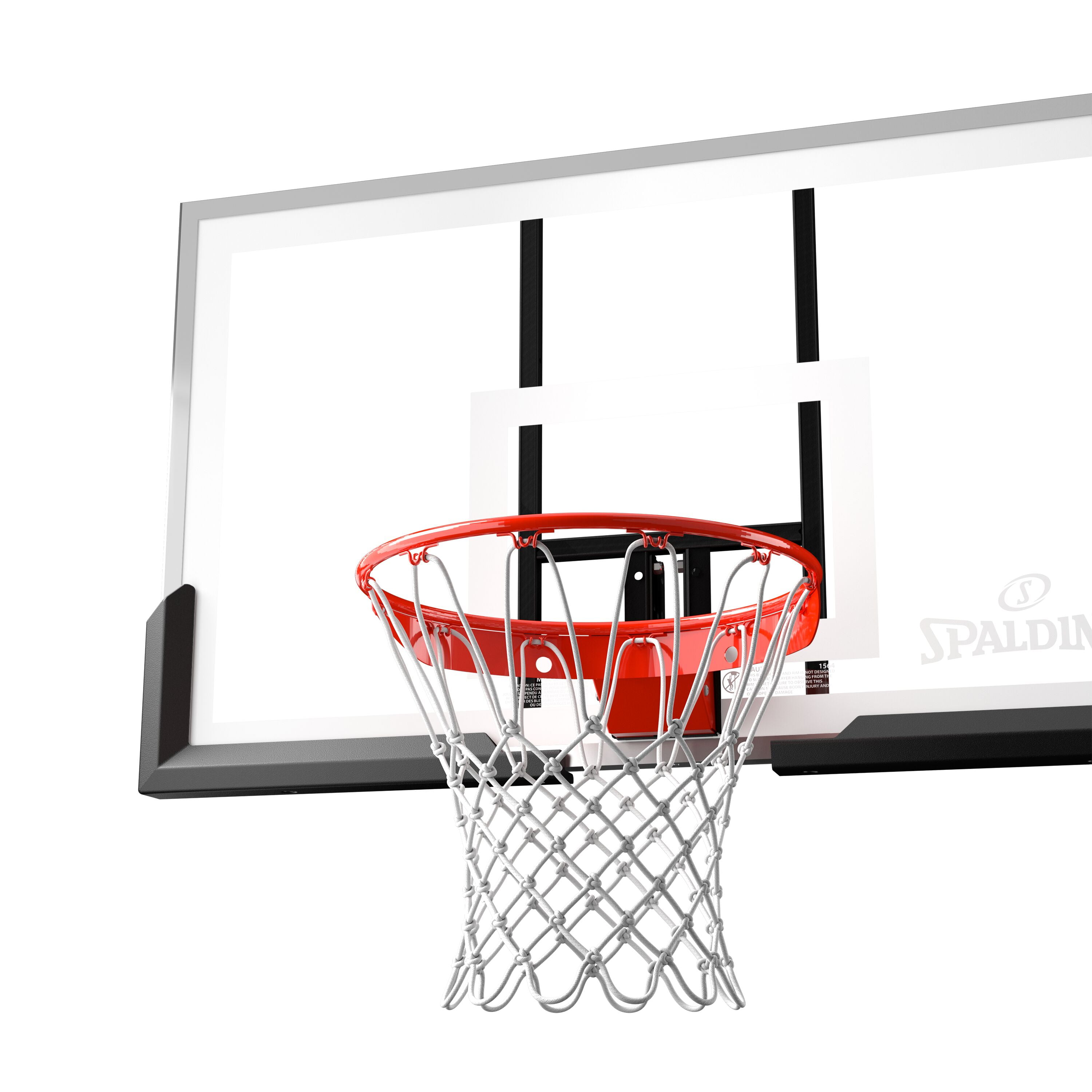 Spalding 54 Inch Performance Acrylic Basketball Backboard and Rim Combo Set with Arena Slam® Rim