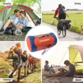 thumbnail image 4 of AIGIA Sac de Compression Nylon Sac de Compression Sac de Compression Sac de Couchage Sac de Rangement Sacs de Sport avec Rabat Anti-Poussière pour Sac à Dos, Randonnée, Camping, Voyage Bleu/orange, 4 of 13