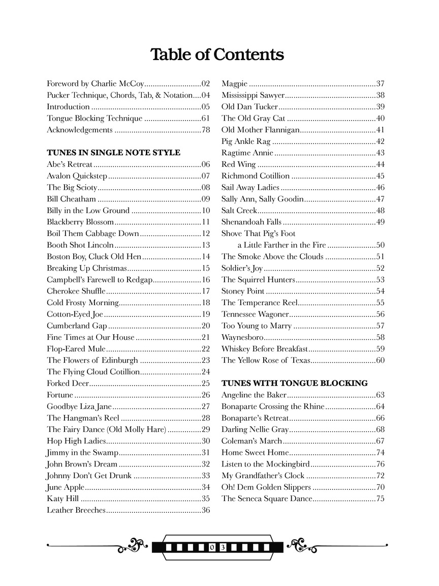 Bluegrass and Old-Time Fiddle Tunes for Harmonica, (Paperback)
