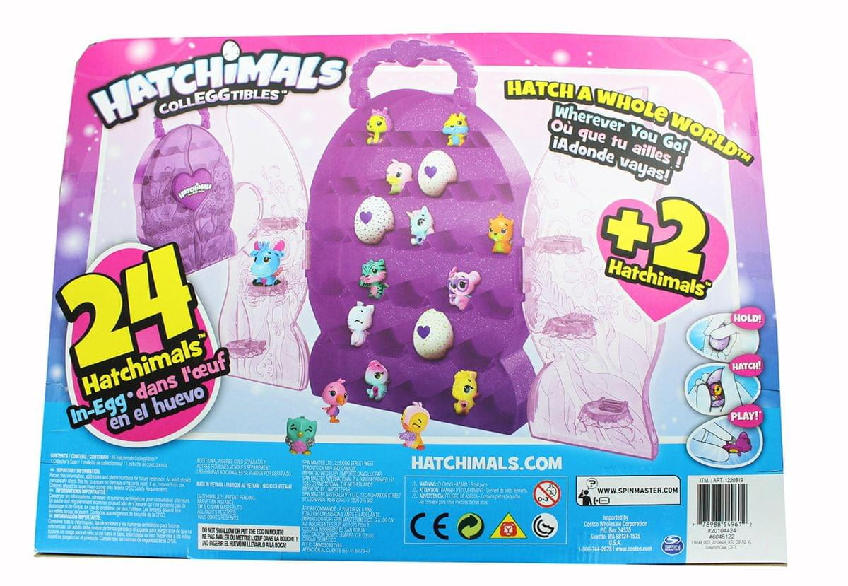Hatchimals 26 Colleggtibles Set with Purple Glittery Collector Case