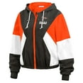 thumbnail image 2 of Women's WEAR by Erin Andrews Black/Orange Cincinnati Bengals Color Block Full-Zip Windbreaker Jacket, 2 of 3