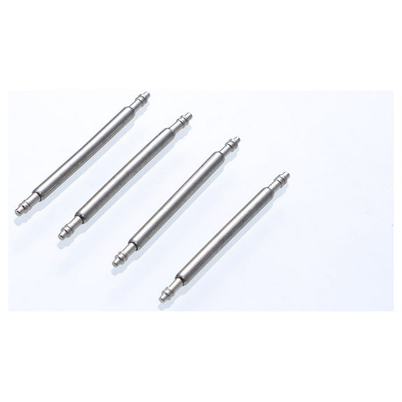 ORDDIART 4Pcs Watch Repair Parts Silver Metal Spring Bars for Watch Accessories
