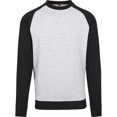 thumbnail image 1 of Build Your Brand - Jersey Raglan para Hombre (Gris Jaspeado, Negro), 1 of 1
