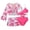 Z19Hot Pink, variant on 4 Pack Girls Swimsuit With Cover Up Skintight Bodysuit Bikini Swimwear Fashion Bikini Set Size 11 Years-12 Years
