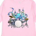 thumbnail image 4 of Inktastic Cute Blue Octopus Drumming Boys or Girls Long Sleeve Toddler T-Shirt, 4 of 5