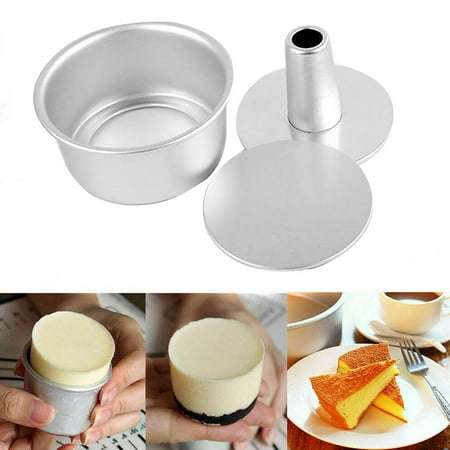 

cdar Baking Mold DIY Aluminum Alloy Round Cake Pan Removable Bottom Mold Baking Tool