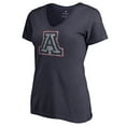 thumbnail image 2 of Women's Navy Arizona Wildcats Static Logo V-Neck T-Shirt, 2 of 3