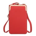 thumbnail image 1 of EASTIN Women‘s PU Leather Sling Bag with 6 Magnetic Card Slot Zipper Design Handbag, 1 of 6