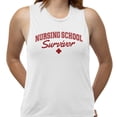thumbnail image 2 of Nursing School Survivor Women's Muscle Tank Large White, 2 of 5