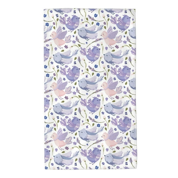 Fuzoiu Lavender Flowers Print Bathroom Hand Towel,Premium Microfiber Towel 27.5x16in,Soft Towel for Home Hotel Gym Laundry Room Bathroom