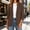 Brown, variant on Naotn Blazer Jackets for Women Dressy Business Long Sleeve Turndown Collar Coat Outwear Casual Office Work Button Suit Jackets with Pockets