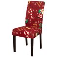 thumbnail image 2 of Dserhfy Chair Cover Stretchable Comfortable Touch Polyester Christmas Element Pattern Chair Slipcover for Home, 2 of 8