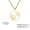 Gold, variant on Hollow Lotus Flower Stainless Steel Necklace Aesthetic Choker Neck Chain Jewelry