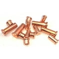 thumbnail image 4 of (100pcs) Carbon Steel Copper Plated Female Spot Weld Screws, M3x5mm ., 4 of 5