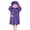 Dark Purple, variant on Hsovts Kids Cozy Snuggle Big Mouth Monster Wearable Blanket Robe, Funny Fleece Hooded Pajama Robe, Halloween Gift for Boys Girls Green