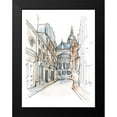thumbnail image 2 of Harper, Ethan 12x14 Black Modern Framed Museum Art Print Titled - Watercolor Travel Sketchbook IV, 2 of 5