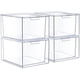thumbnail image 1 of Sorbus Cajones Acrílicos Apilables Organizadores de Maquillaje Transparentes para Tocador: 4 Contenedores de Almacenamiento de Plástico para Decoración de Habitaciones y Organización de Baños, 1 of 6