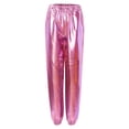 thumbnail image 3 of Fashion Loose Pants Casual Street Slacks In Metallic Color For Women Pants for Women Work Casual Long Womens Casual Leggings Stretchy High Waist Work Pants Pants for Women Casual Summer plus Size Warm, 3 of 3