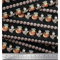 thumbnail image 3 of Soimoi Georgette Viscose Fabric Circle & Bird Kids Printed Craft Fabric by The Yard 42 Inch Wide, 3 of 3