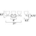 thumbnail image 3 of Maxim Lighting - Bath Vanity - Axis-3 Light Transitional Bath Vanity in, 3 of 3