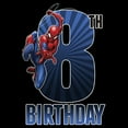 thumbnail image 2 of Boy's Marvel Spider-Man Swinging 8th Birthday  Graphic T-Shirt, 2 of 5