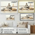 thumbnail image 4 of Designart "Beach Photo Harmonious symmetry V" Modern Floater Framed Wall Art Living Room, 4 of 7