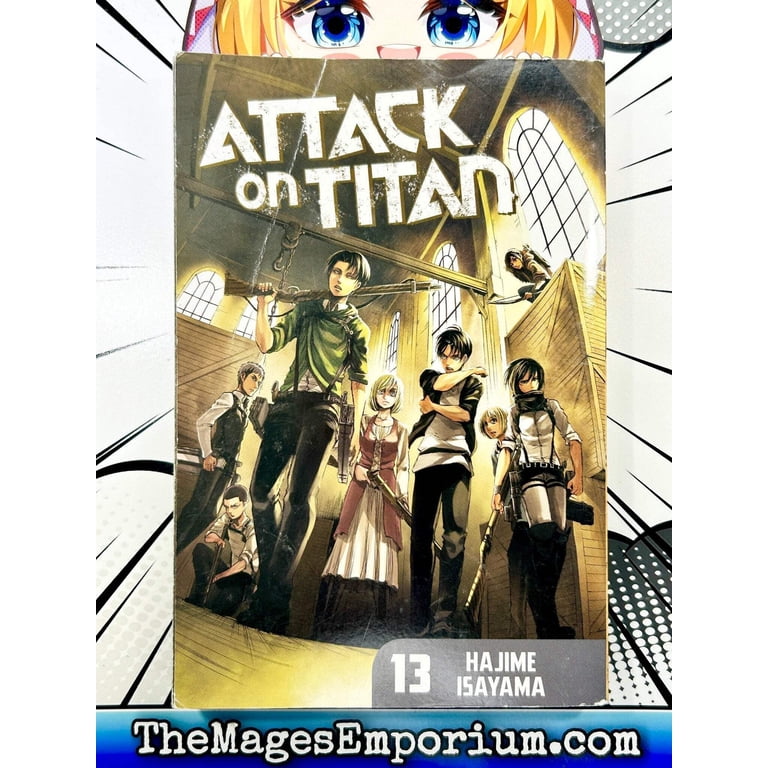 初版本　進撃の巨人 = attack on titan 13 Attack on Titan Attack on Titan 13, (Paperback) - Walmart.com