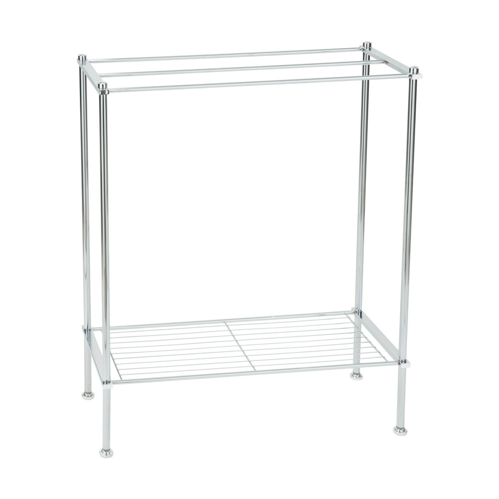 Neu Home Freestanding Towel Rack in Chrome
