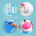 thumbnail image 3 of Slushie Maker Cup,with a cup brush,Double Layer With lid Squeeze Cup, 3 of 5