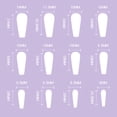 thumbnail image 3 of Uñas postizas acrílicas rosas brillantes, 24 unidades, para aplicar sobre las uñas, 3 of 7