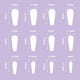 thumbnail image 3 of Uñas postizas acrílicas rosas brillantes, 24 unidades, para aplicar sobre las uñas, 3 of 7