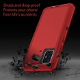 thumbnail image 4 of for Galaxy A51 5G Case (Not Fit A51 4G) Shockproof 3 in 1 Full Body Protection [Without Screen Protection] Rugged Heavy Duty Durable Cover Case for Samsung Galaxy A51 5G 2020, Red/Black, 4 of 6