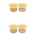 thumbnail image 3 of OUNONA 4 pcs  Kitchen Pot Clean Brush Dish Beech Bamboo Greasy Dirt Clean Brush, 3 of 8