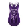thumbnail image 1 of Minnieouse Mujeres chaleco correa niñas Slim Tanktop banquete elegante camisola playa vacaciones hogar fiesta verano Top ropa Prendas para la parte del cuerpo Violeta L Minnieouse AP010602-09, 1 of 6
