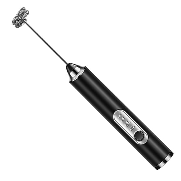 Rechargeable Handheld Milk Frother Wand with Stand,2 Whisks Electric Drink Mixer for Latte Cappuccino Hot Chocolate Eggs