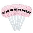 thumbnail image 1 of Wendy Cupcake Picks Toppers - Set of 6 - Pink Speckles, 1 of 1