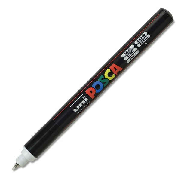 UniPosca Paint Marker White, XFine Tip, 0.7 mm