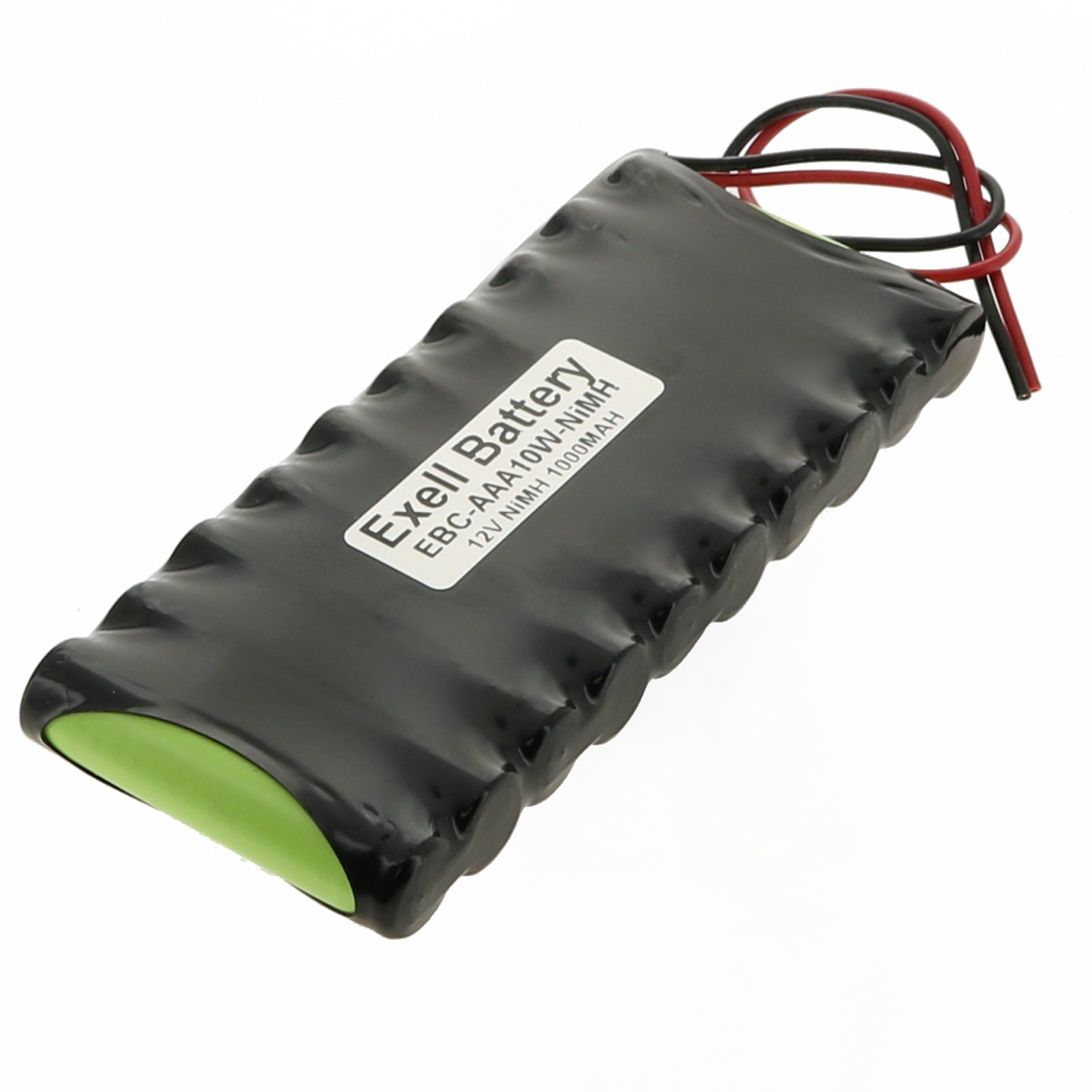 Exell 12V 1000mAh NiMH Battery Pack w/ 20AWG Open End Wire Leads