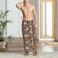 thumbnail image 2 of Sikiie Cut Pug Pajama Pants Men, PJ Bottoms, Sleep & Lounge Pants-Large, 2 of 6
