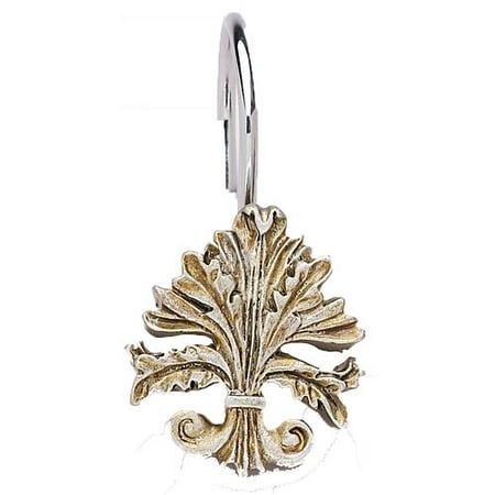 Fleur Dis Lis Resin Shower Curtain Hooks In Silver Walmart Com