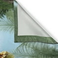 thumbnail image 3 of Ambesonne Digital Kitchen Curtains, Jurassic Monster Fossil, 55"x39", Sky Blue Fern Green, 3 of 3