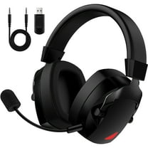 Wireless Gaming Headset,AILKIN 50Hrs PC Gaming Headset with Mic for PS5 PS4 Switch with Bluetooth 2.4 GHz USB Gaming Headphones with Noise Canceling Microphone,3.5mm Wired for Xbox Series