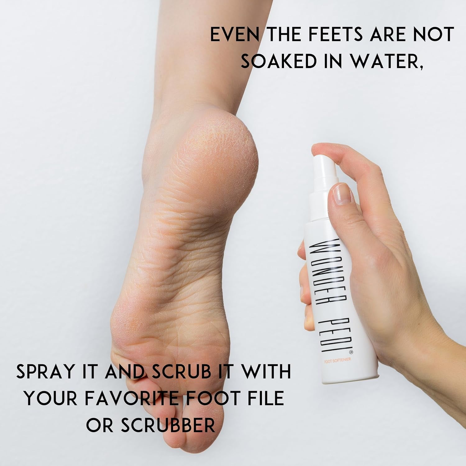 Wonder Pedi Instant Soft Foot Callus Remover Feet Softener Spray Professional Spa Quality