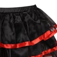 thumbnail image 4 of Women Steampunk Skirts Waisted Elastic Layered Short Skirt Purple 5XL, 4 of 4