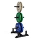 thumbnail image 1 of Set de discos Weight Plate Set CAP Barbell de 160 lb con rack de almacenamiento, 1 of 8