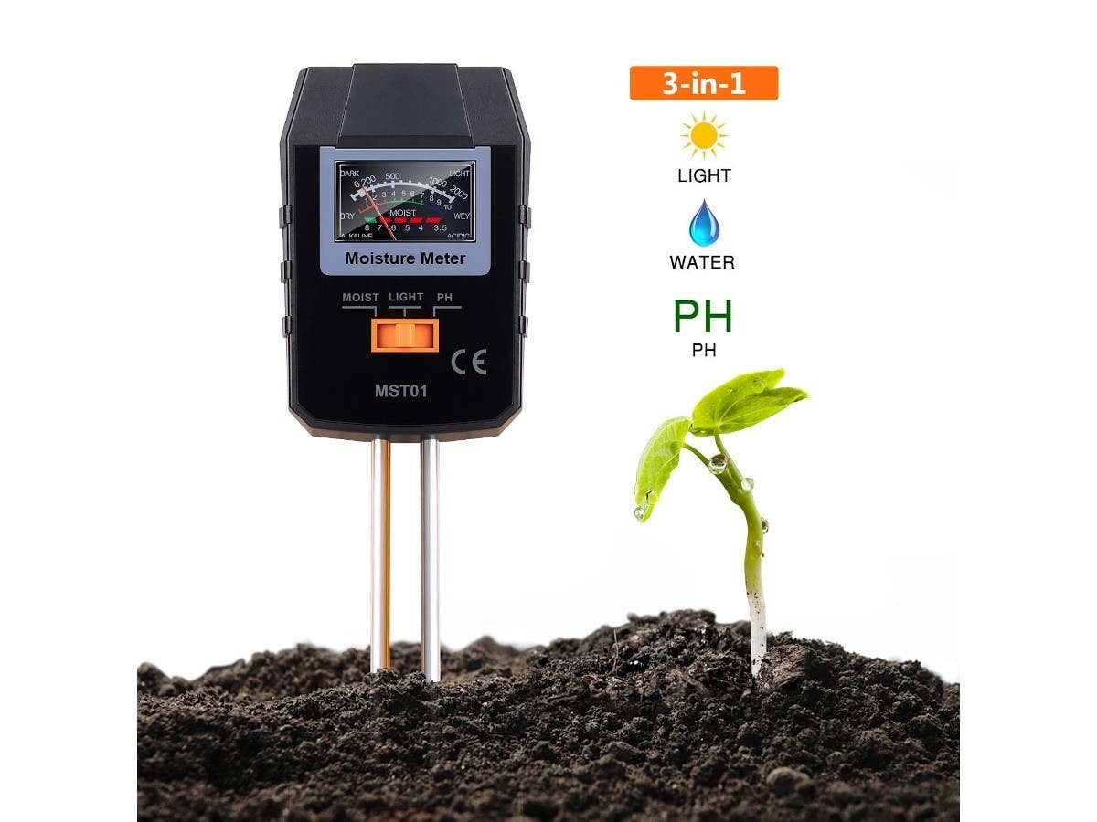 3in1 Soil Water Moisture Light Detector PH Tester Meter For Garden Plant