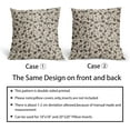 thumbnail image 6 of Vintage Flower Pillow Covers 18x18 Set of 2 Rustic Cute Small Floral Black Brown Old Style Decorative Throw Pillows Outdoor PillowCase Farmhouse Linen Cushion Case Decor for Home Sofa Couch Bed, 6 of 6