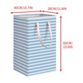 thumbnail image 2 of Folding Fabric Storage Bag, Collapsible Laundry Hamper with Handles, Multi-Purpose Organizer for Clothes, Blankets, and Bedding, Ideal for Home, Dorm, and Moving Use, 2 of 9