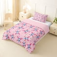 thumbnail image 2 of Manfei Cute Baseball Games Twin Comforter Sets,Sport Themd Bedding Set For Girls,Pink Blue,Pink Reversible,2 Pieces,1 Comforter and 1 Pillowcase, 2 of 8